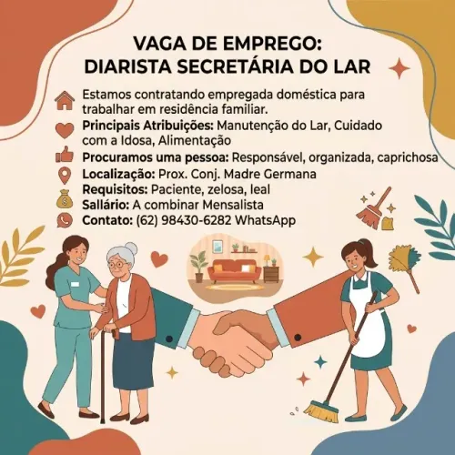 Domestica Diarista Idosa Idoso