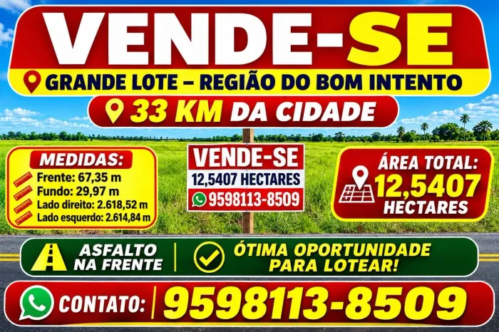 Terreno no bom intento