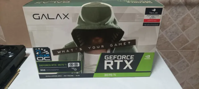 DEFEITO/LACRADA] Galax RTX 3070 Ti 1-Click OC (P/ Conserto ou Peças) possuí nota fiscal 