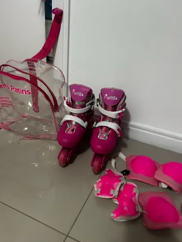 Patins infantil com kit