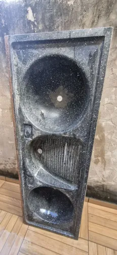 Tanque Triplo de Cimento com 1,65x0,60cm