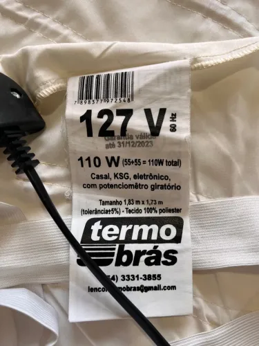 Lençol térmico king size