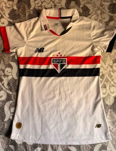 Camiseta New Balance Original SPFC Feminina G
