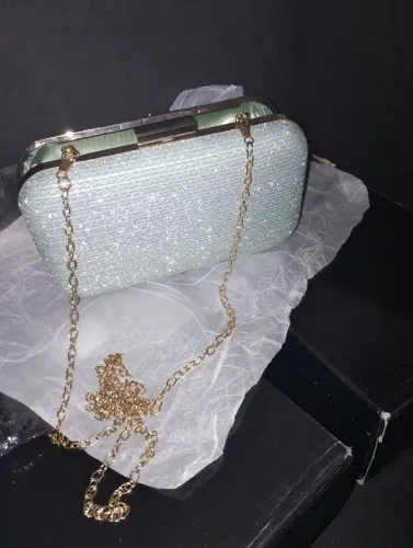 BOLSA CLUTCH CARTEIRA VERDE CLARA