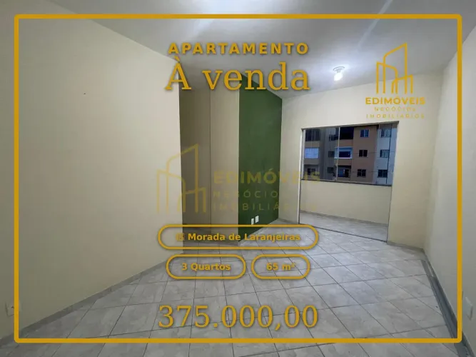 Charmoso apartamento no 3º andar em Morada de Laranjeiras, pronto para morar!