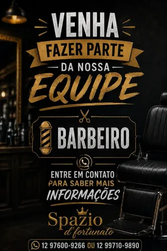 Barbeiros venha fazer parte da nossa equipe
