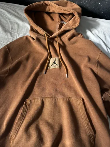 Moletom fleece lavado Jordan brand marrom 