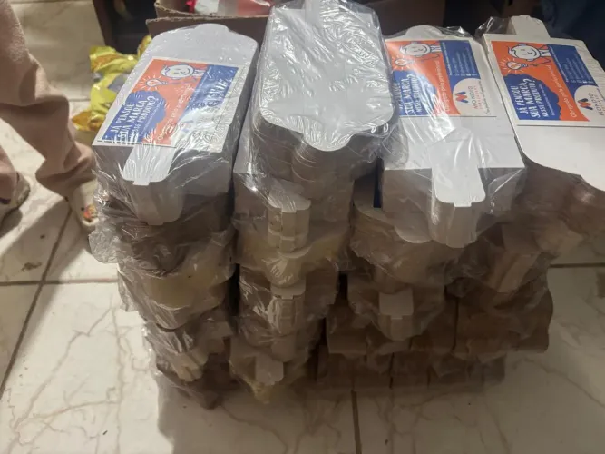 Caixa para churros branca lisa