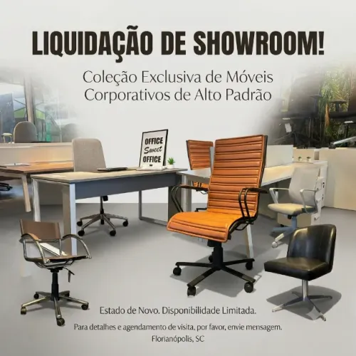 LIQUIDAÇÃO DE MÓVEIS DE SHOWROOM EM FLORIPA (PRODUTOS NO MEU PERFIL DE VENDEDOR)