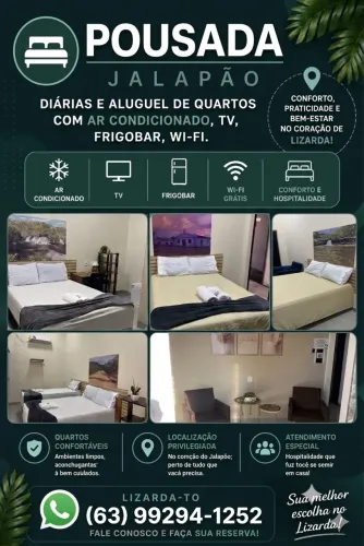 Hotel e pousada em Lizarda TO