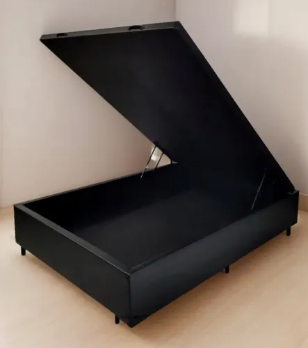 Cama casal box bau courino