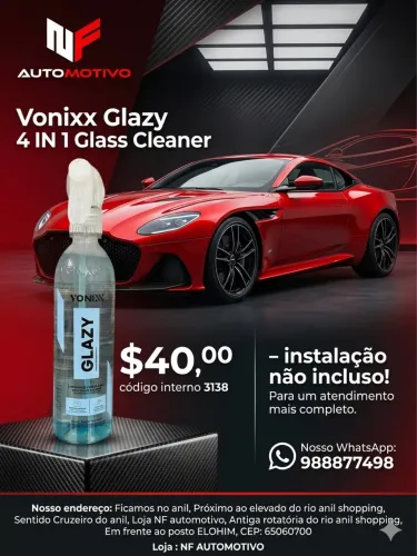 Limpa vidros glazy vonixx 