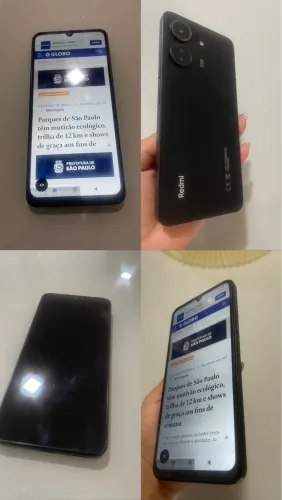 Celular Redmi 13 C 256 GB semi novo 100% bateria