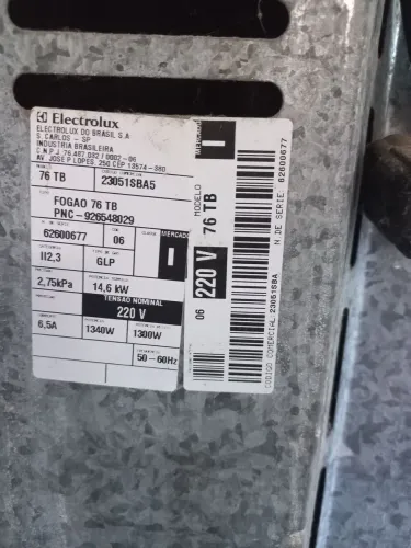 Fogão Eletrolux 76TB 220v