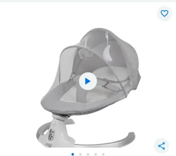 Cadeira de bebê elétrica que balança