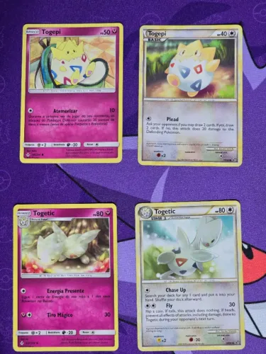 Cartas Togepi, Togetic, Clefable, Blissey e mais - Pokemon TCG