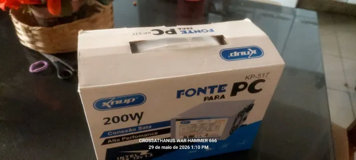 Fonte knup pc 200w. Nova na caixa funcionando perfeito. Chama *26