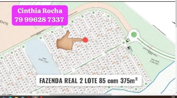 Repasse fazenda real 2 - Lote proximo a portaria - Rainha dos Lotes.