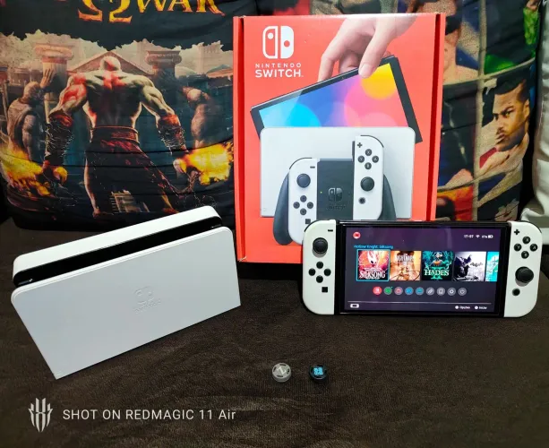 Nintendo Switch Oled Desbloqueado, 256gb - TOP! (Aceito Olx pay)
