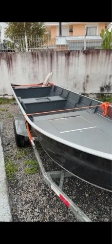 Barco alumínio 6 metros (praticamente novo) com carretinha