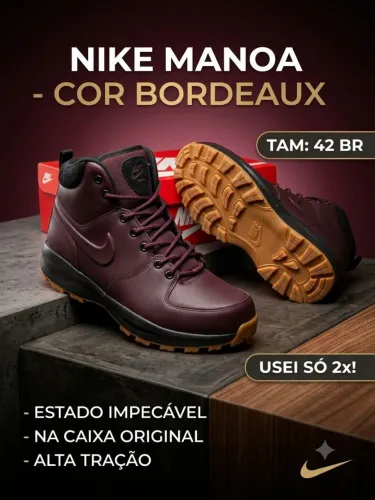 Bota Nike Manoa Vinho 42 (Semi-nova - Usei 2x!) - Impecável
