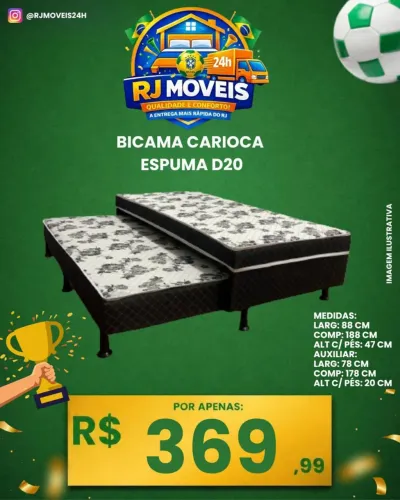 Bicama espuma d20