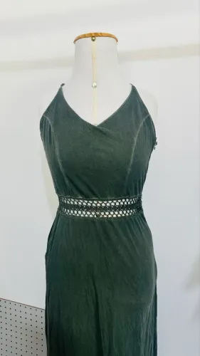 Vestido longo estonado cinza G