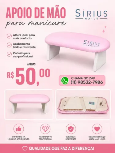 Apoio de Mão para Manicure
