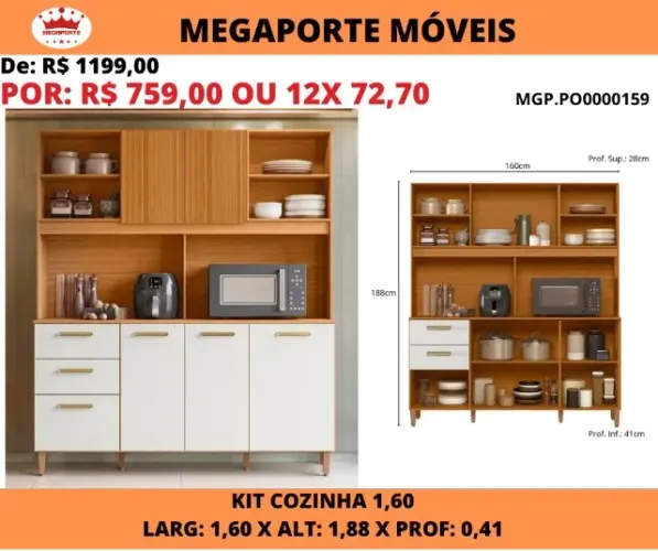 KIT DE COZINHA 1.60