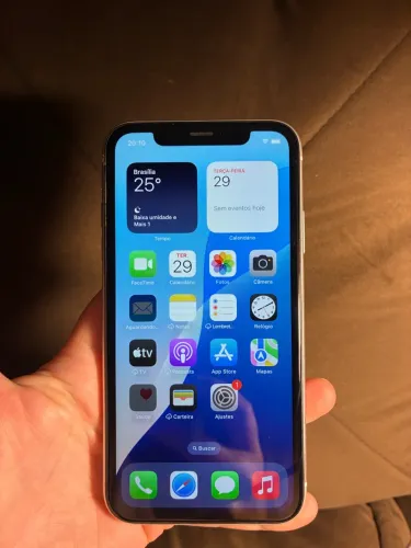 iphone xr, 64gb, branco, impecável, bateria 77%