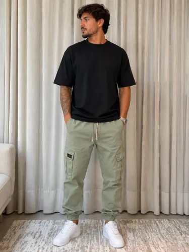 CALÇA MASCULINA ZARA TAM G NOVA