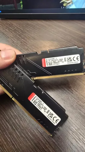 Memória Ram Para Pc Ddr5 2x 16gb 6000mhz Cl36 Kingston Fury Beast Kf560c36bbe2/16 P