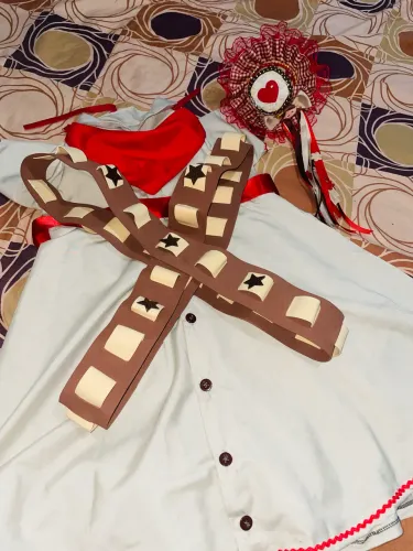 Vestido completo dá Maria bonita 