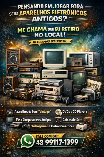 Retirada de eletrônicos usados