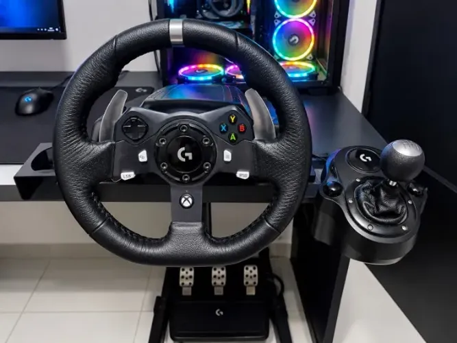 Volante Logitech G920 + Cockpit + Marcha + Pedal