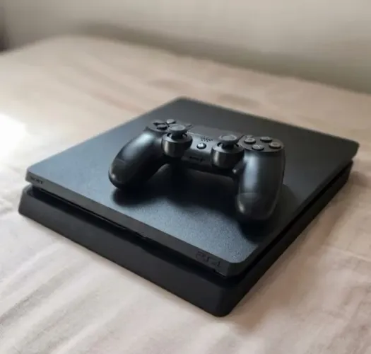 PS4 Slim 500GB - Original com controle e cabos