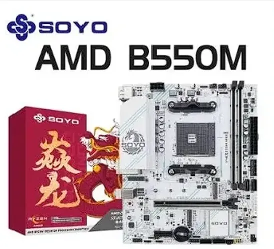 Placa Mãe SOYO B550M ARGB V1 - Totalmente atualizada