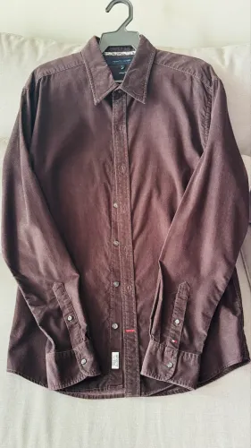 Camisa Tommy Hilfiger Veludo Cotelê - Vintage Fit - Tamanho L