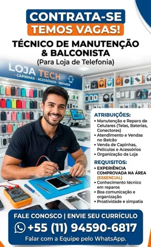 TECNICO EM MANUTENÇÃO DE CELULARES