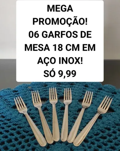 Talheres kit Com 06 Unidades(Garfos e Facas)