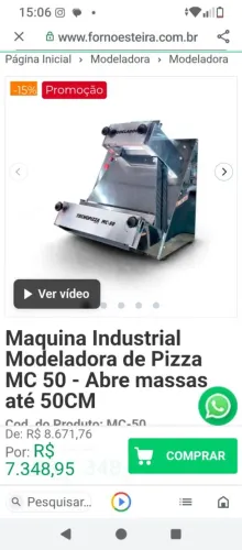 Modeladora de pizza até 50cm