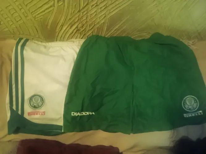 Calção do Palmeiras original duas relíquias 150 os dois tamanho g