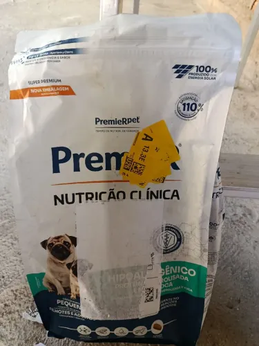 R$60,00 ração hipoalergênicas Premier mandioca 2kg