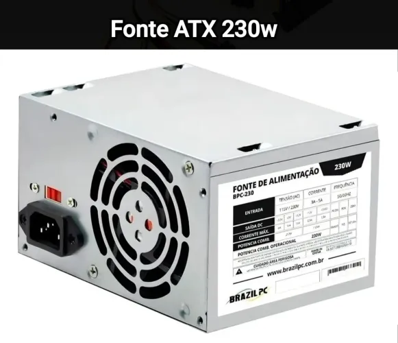 Fonte Brazil PC ATX 230w para Computador (Novo)
