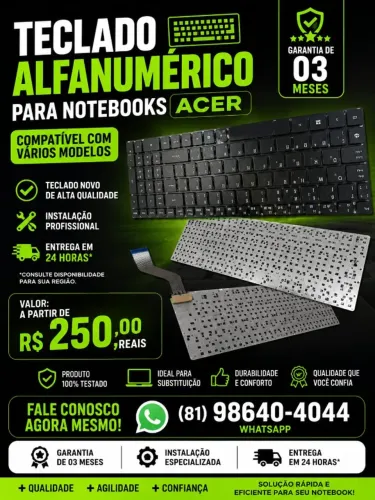 TECLADO ALFANUMÉRICO PARA NOTEBOOK ACER