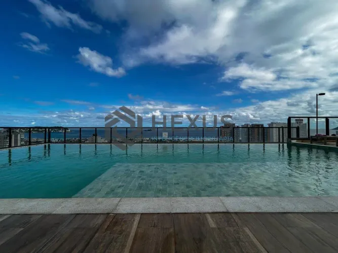 Studio com varanda e lazer a 800m da praia na Enseada, Guarujá