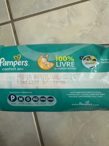 Fralda Pampers Confort Sec P