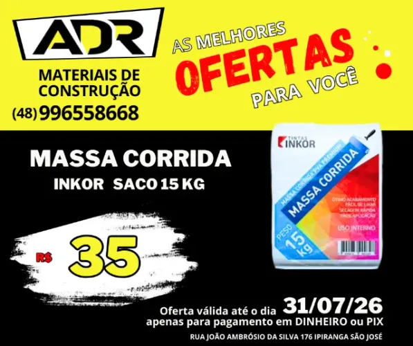 Massa Acrílica e Massa Corrida 15Kg Inkor