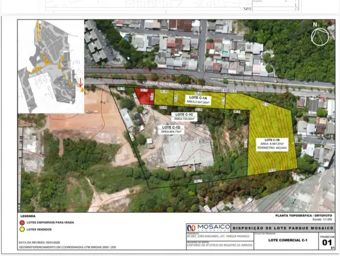 LOTE COMERCIAL NO PARQUE MOSAICO