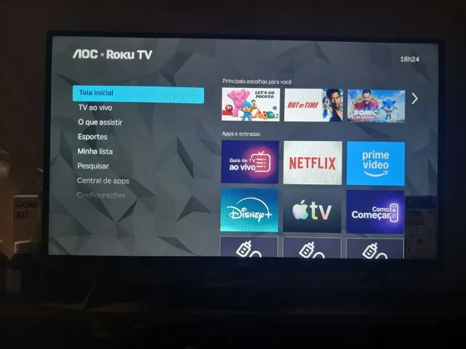 Tv smart roku semi nova